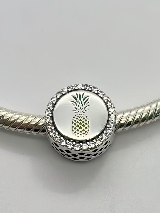Pandora Jewelry - Pandora Silver Hawaii Exclusive Travel Charm Button Pineapple As New Authentic